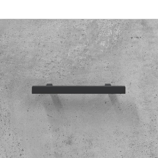 vidaXL Högskåp betonggrå 69,5x34x180 cm konstruerat trä Grå