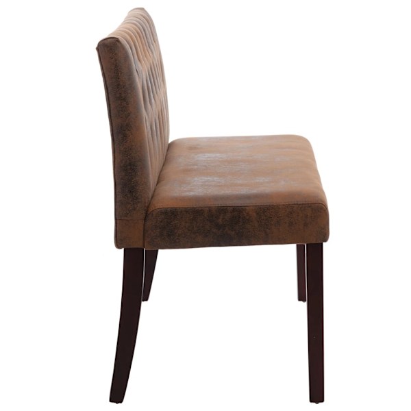 vidaXL Bänk 148,5 cm konstmocka brun Brun