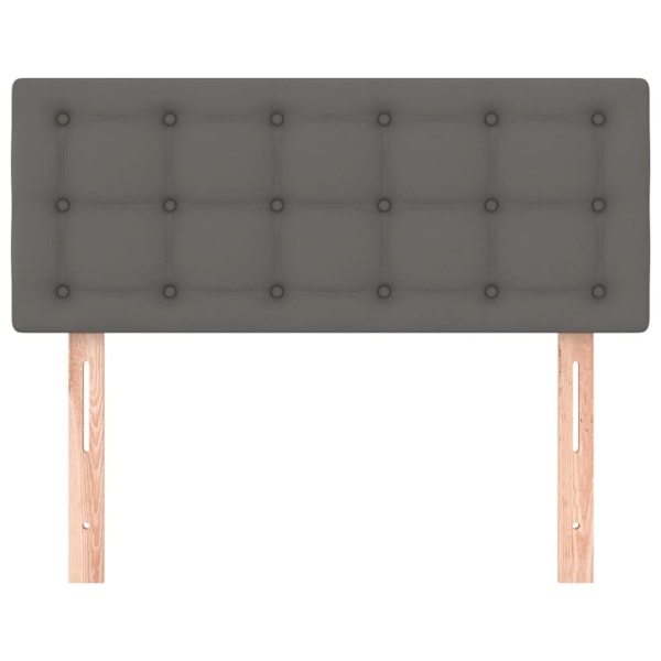 vidaXL Sänggavel grå 80x5x78/88 cm konstläder Grå