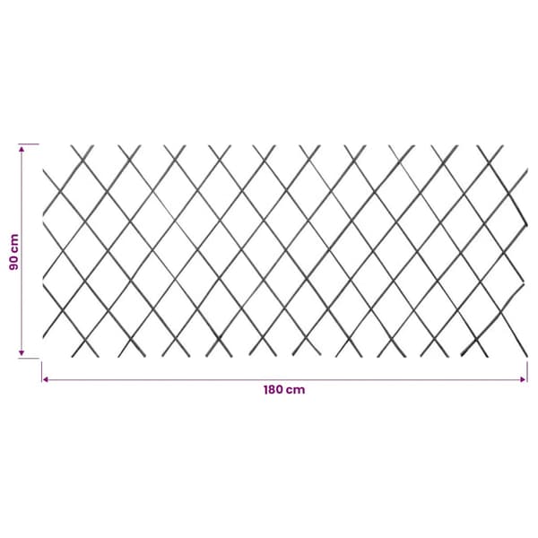 vidaXL Trädgårdsstaket vide utdragbart 90x180 cm 5-pack Brun
