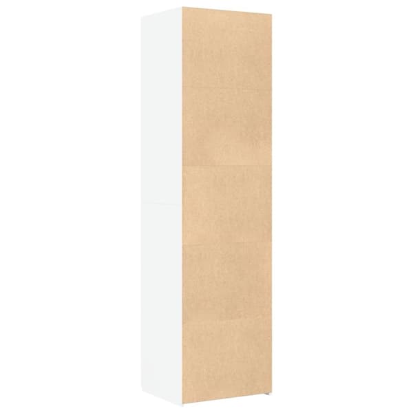 vidaXL Högskåp vit 50x42,5x185 cm konstruerat trä Vit