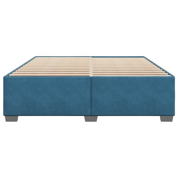 vidaXL Sängram blå 180x200 cm sammet Blå