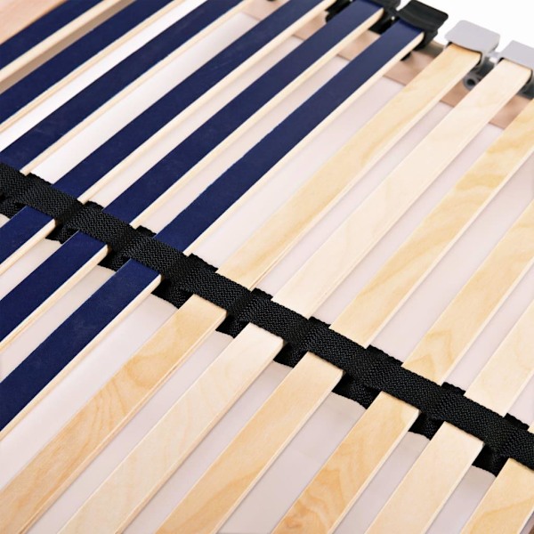 vidaXL Ribbotten med 42 ribbor 2 st 7 zoner 90x200 cm Brun