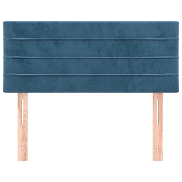 vidaXL Sänggavel mörkblå 90x5x78/88 cm sammet Blå