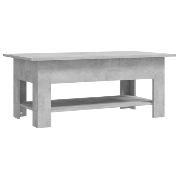 vidaXL Soffbord betonggrå 102x55x42 cm spånskiva grå