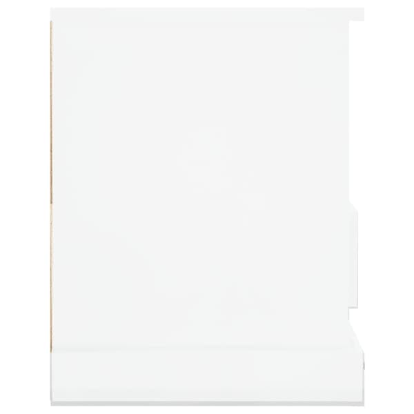 vidaXL Tv-bänk vit högglans 93x35,5x45 cm konstruerat trä Vit