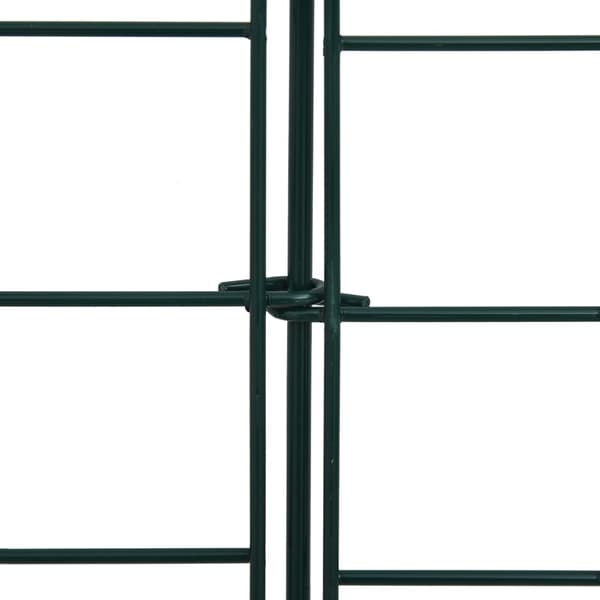 vidaXL Staket låg båge 77,5x64 cm grön Grön