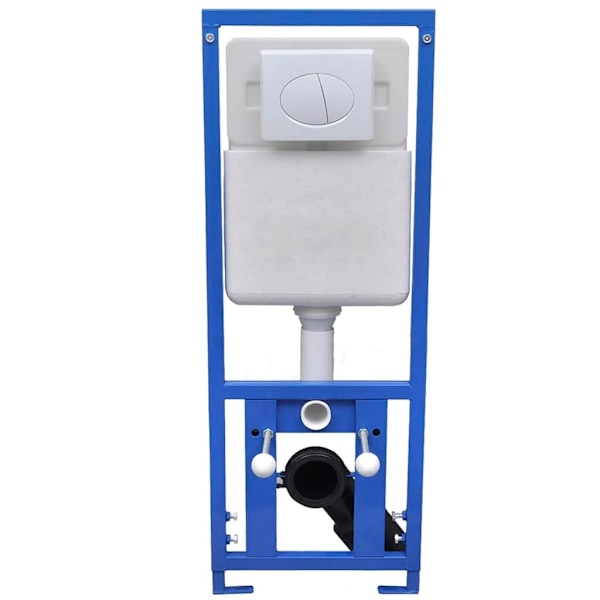 vidaXL Dold hög cistern 11 L 41x14x(110-125) cm Vit