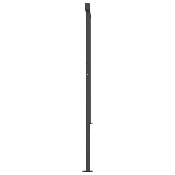 vidaXL Markis med stolpar automatiskt infällbar 6x3 m gräddvit Creme