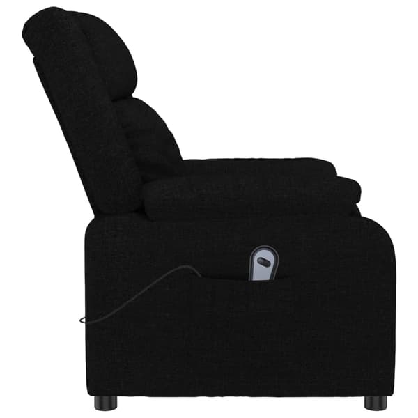 vidaXL Elektrisk reclinerfåtölj svart tyg art