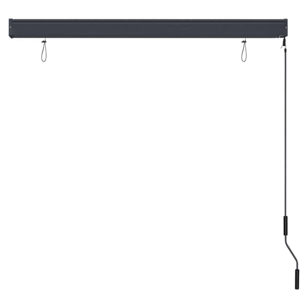 vidaXL Rullgardin utomhus 140x250 cm blå och vit Blå
