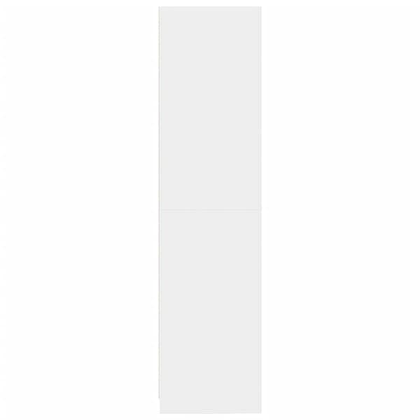 vidaXL Garderob vit 100x50x200 cm konstruerat trä Vit
