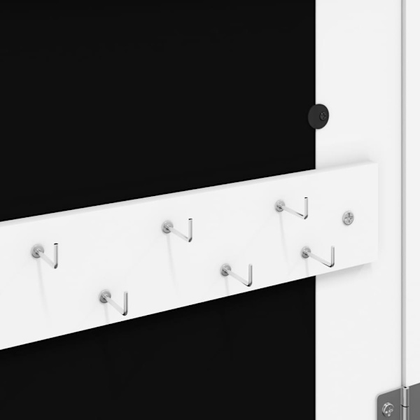 vidaXL Spegelskåp med LED-lampor väggmonterat vit Vit