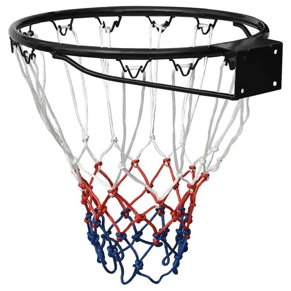 vidaXL Basketring svart 39 cm stål art