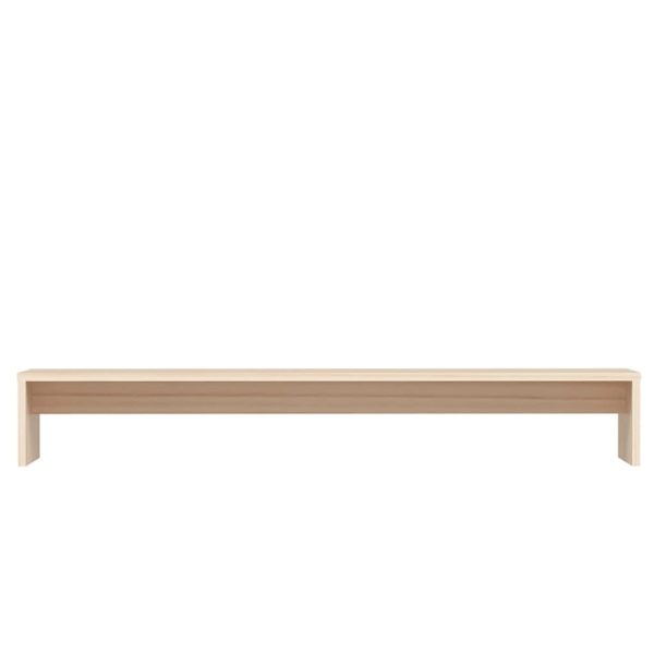 vidaXL Skärmställ grå 100x27x15 cm massiv furu Brun