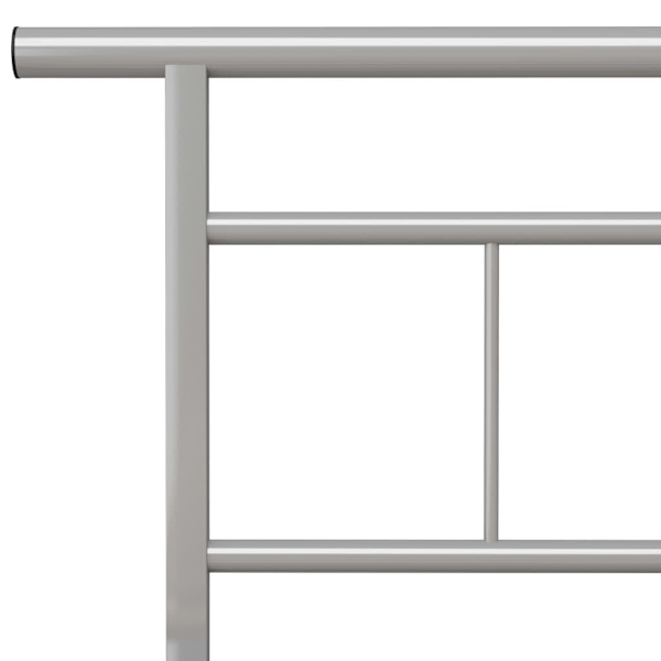 vidaXL Sängram grå metall 200x200 cm grå
