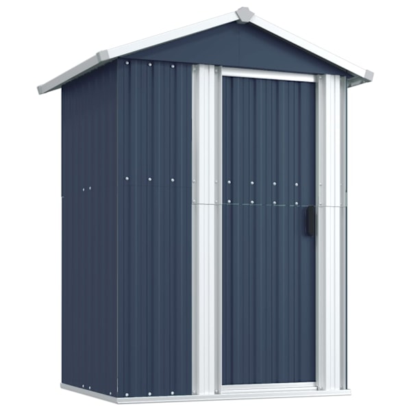 vidaXL Trädgårdsskjul antracit 126x97,5x177 cm galvaniserat stål Antracit