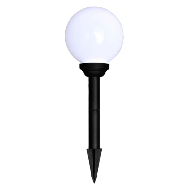vidaXL Utomhuslampor 8 st LED 15 cm med markspett Vit