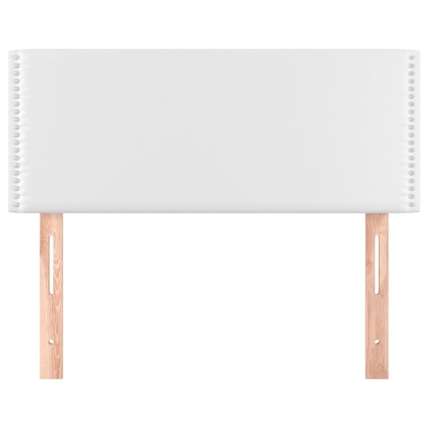 vidaXL Sänggavel vit 80x5x78/88 cm konstläder Vit