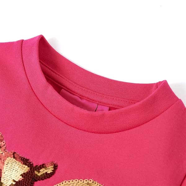 vidaXL Tröja för barn stark rosa 104 Rosa