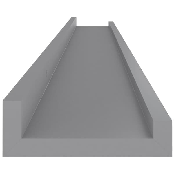 vidaXL Vägghyllor 2 st grå 100x9x3 cm grå