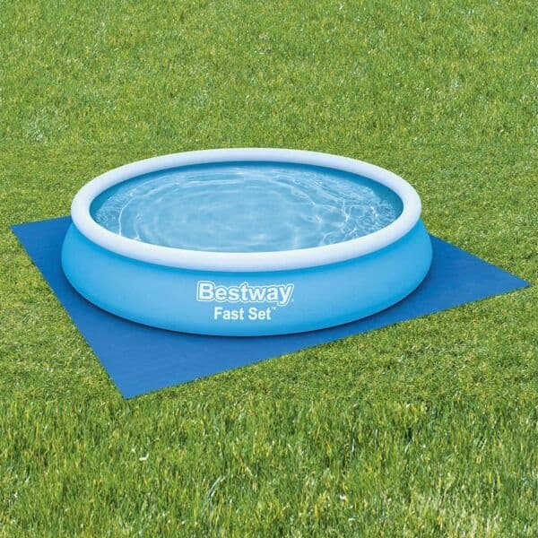 Bestway Markduk för pool Flowclear 396x396 cm Blå