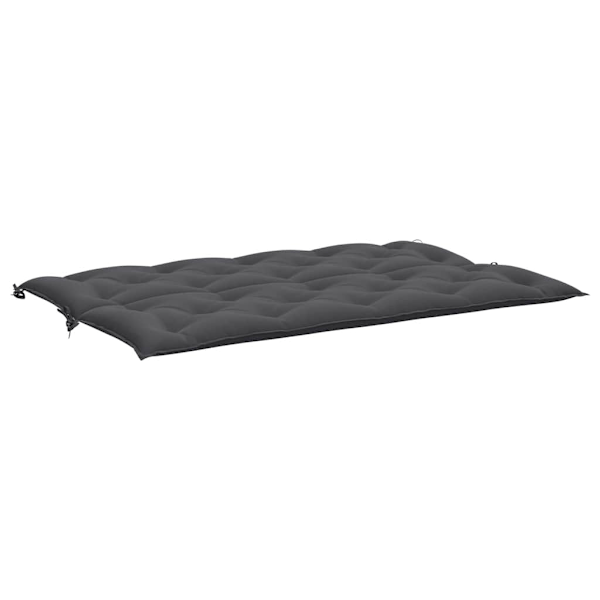 vidaXL Bänkdyna för trädgården antracit 150x(50+50)x7 cm oxfordtyg Antracit