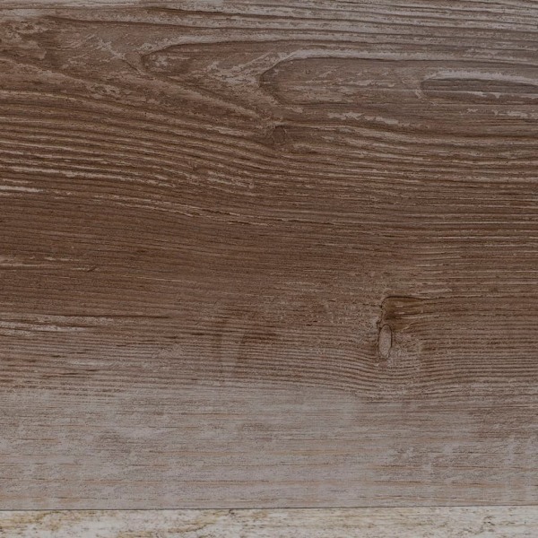vidaXL Självhäftande PVC-golvplankor 5,21 m² 2 mm kalkfärgat trä Brun