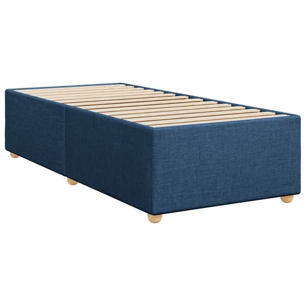 vidaXL Ramsäng med madrass blå 90x190 cm tyg Blå