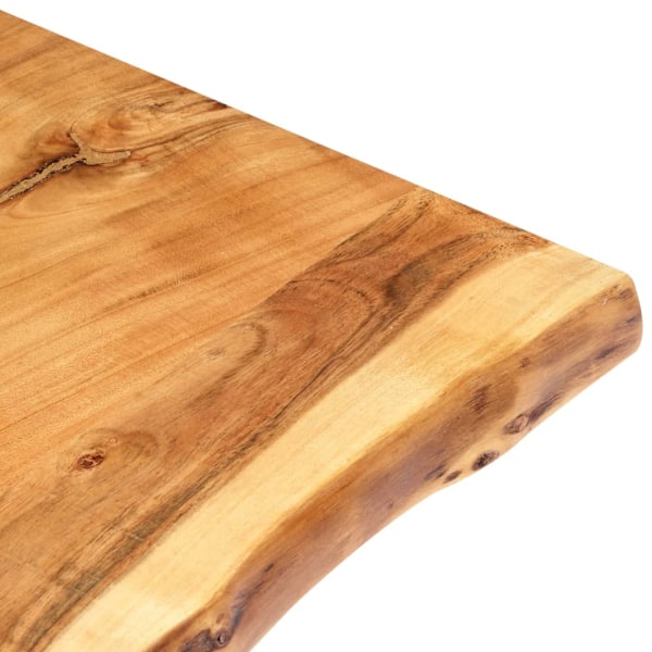 vidaXL Bordsskiva massivt akaciaträ 118x(50-60)x3,8 cm Brun