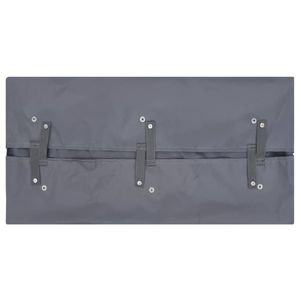 vidaXL Innerfoder till trädgårdsvagn mörkgrå 81x41x40 cm tyg grå