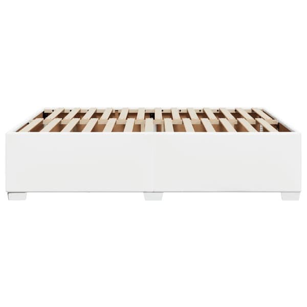vidaXL Sängram vit 160x200 cm konstläder Vit