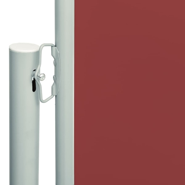 vidaXL Infällbar sidomarkis 117x600 cm röd Röd