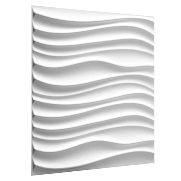 WallArt Väggpanel 3D Maxwell 12 st GA-WA22 Vit