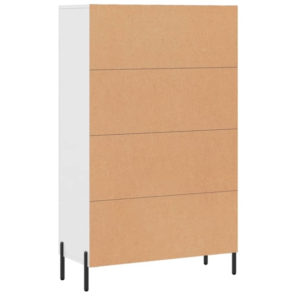 vidaXL Högskåp vit 69,5x31x115 cm konstruerat trä Vit