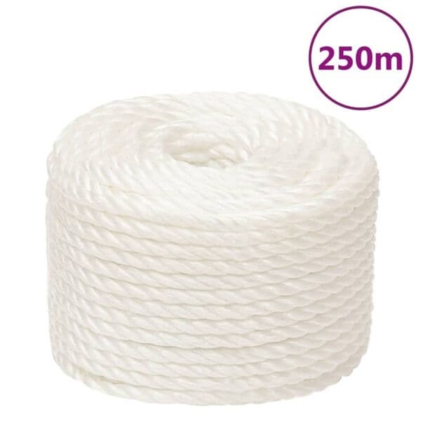 vidaXL Rep vit 10 mm 250 m polypropylen Vit