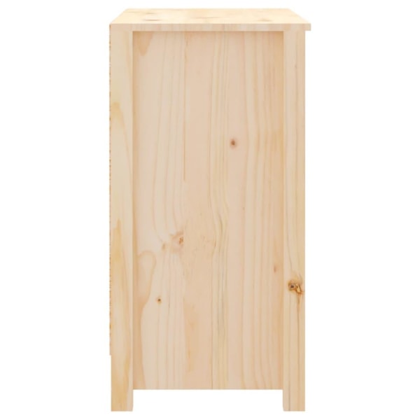 vidaXL Bokhylla 80x35x68 cm massiv furu Brun