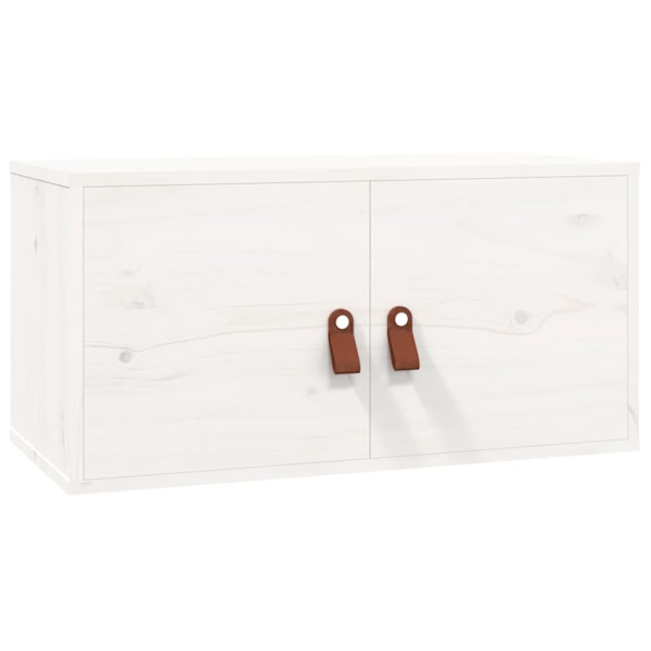 vidaXL Väggskåp vit 60x30x30 cm massiv furu Vit