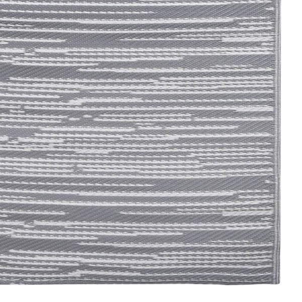 vidaXL Utomhusmatta ARAKIL grå 120x180 cm PP grå