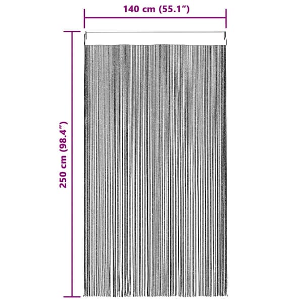 vidaXL Trådgardiner 2 st 140x250 cm vit Vit