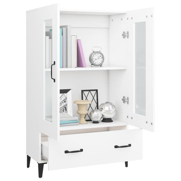 vidaXL Skänk vit 70x31x115 cm konstruerat trä Vit