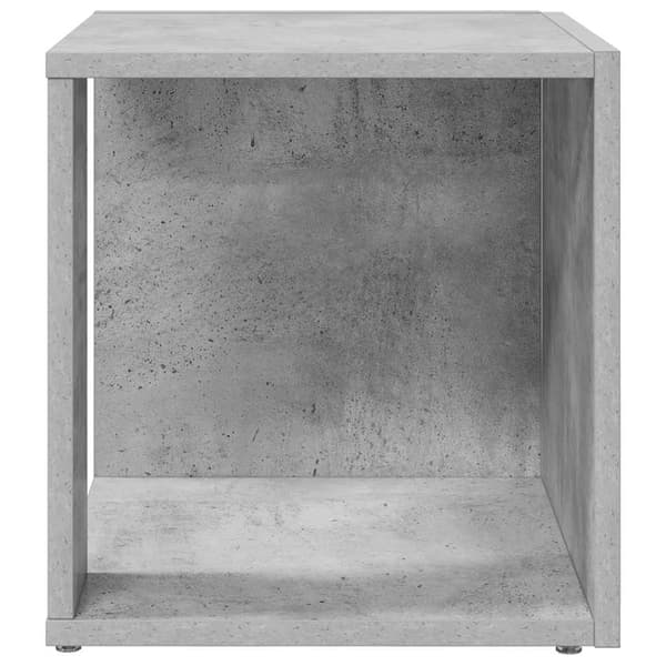 vidaXL Sidobord 33 x 33 x 34 cm Engineered Wood Betonggrå grå