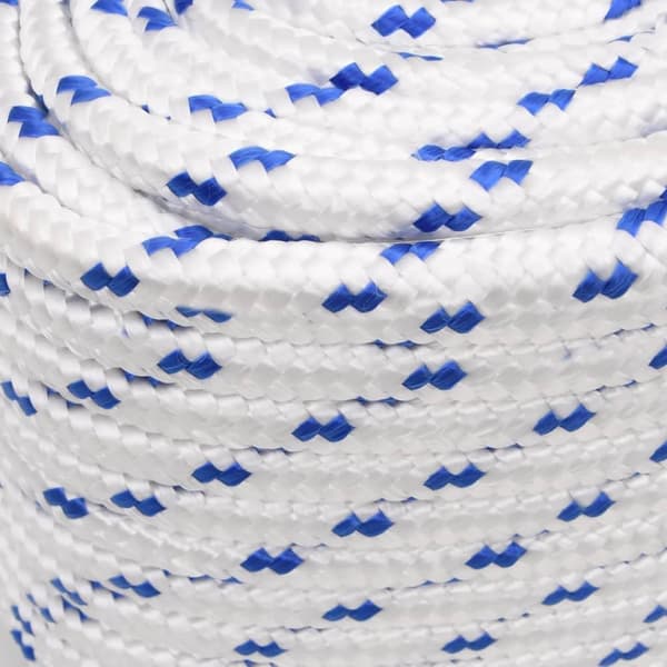vidaXL Båtlina vit 16 mm 25 m polypropylen