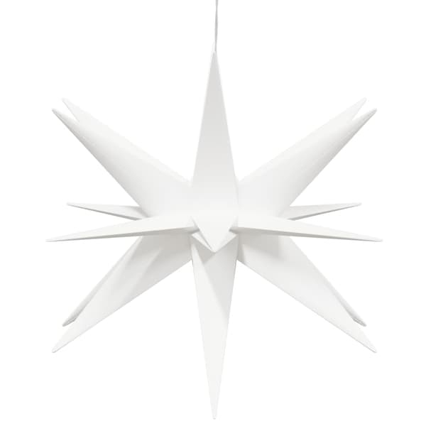 vidaXL Stjärna med LED-belysning vikbar vit 43 cm White