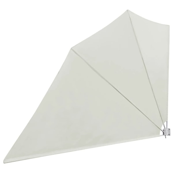 vidaXL Vindskydd för altan hopfällbar 160 x 240 cm Krämfärg Creme