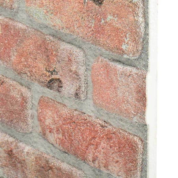 vidaXL Väggpaneler 10 pcs Röd 100 x 50 cm EPS Skum Röd