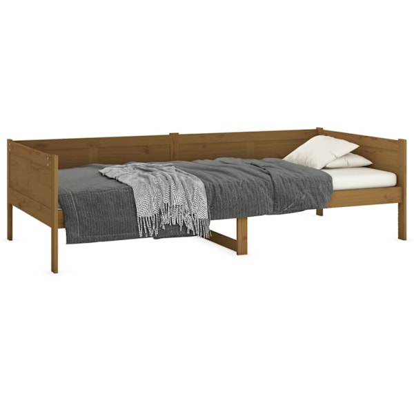 vidaXL Dagbädd honungsbrun 80x200 cm massiv furu Brun