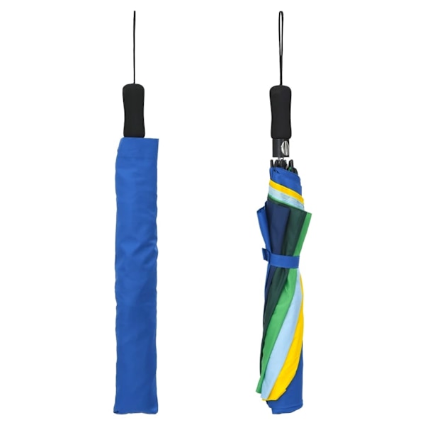 vidaXL Paraply automatisk hopfällbart flerfärgad 124 cm multifärg