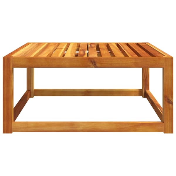 vidaXL Trädgårdsbord 65x65x29 cm massivt akaciaträ Brun