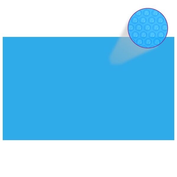 vidaXL Rektangulärt poolskydd 1000x600 cm PE blå Blå